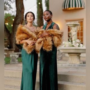 Revelry Chestnut Faux Fur Shrug